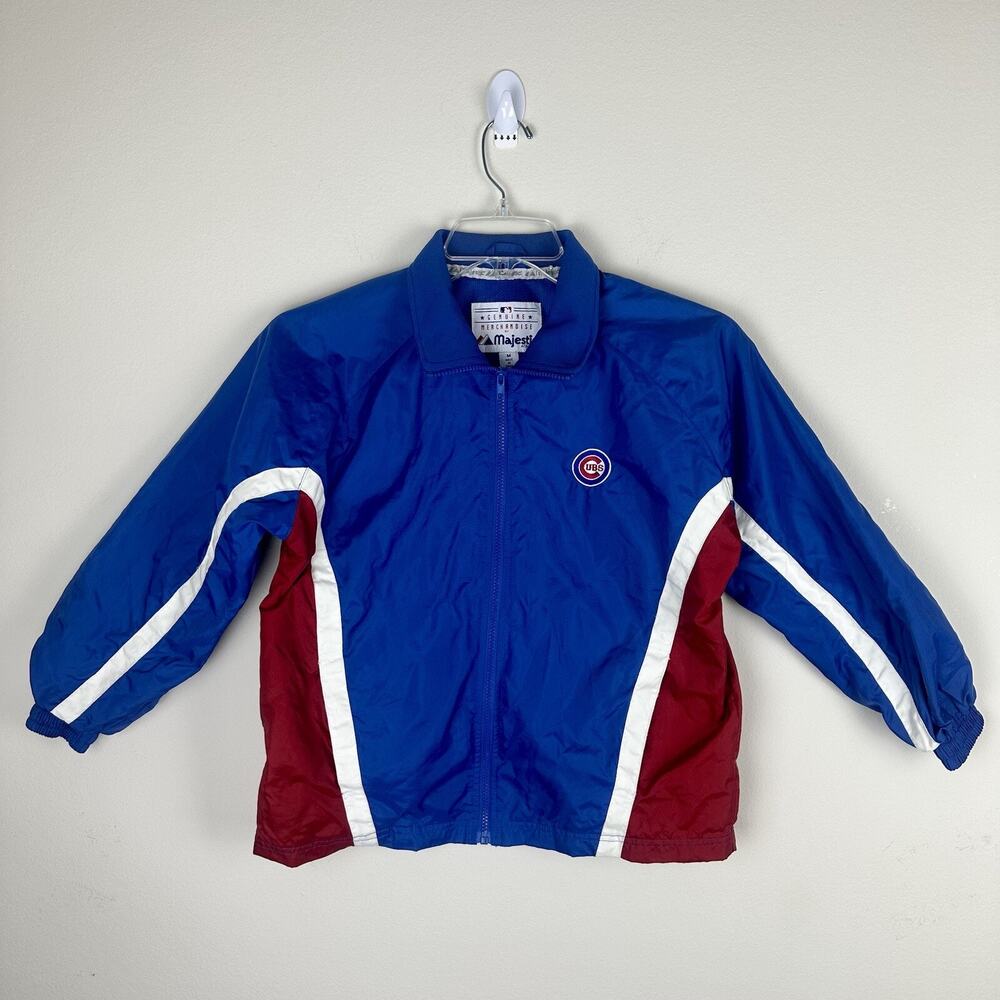 Majestic MLB Jacket CHICAGO CUBS YOUTH Medium MLB Genuine Merchandise Blue